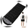 Heavy Duty Sleeping Bag - Black, Green & Blue - 1