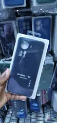 Kava ya Kinga ya Silicone Nyeusi Nyeusi kwa OPPO Reno 11 5G - 2