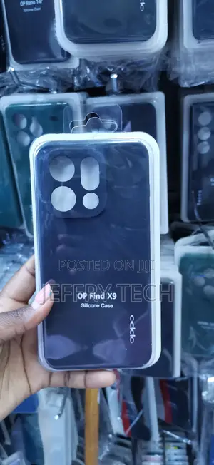 Kifaa Kipya cha Rangi ya Bluu Nyeusi cha Silicone kwa Oppo Find X9