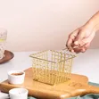 French Fries Frying Basket - Dhahabu - 2