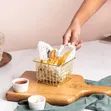 French Fries Frying Basket - Dhahabu - 4