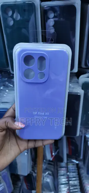 Kifuniko cha Purple cha OPPO Find X9 cha Silicone chenye Kinga ya Kamera Iliyoinuliwa