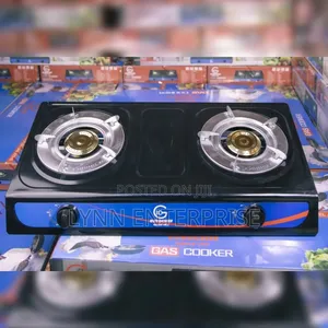 Eurochef 2 Burner Gas Cooker - Stainless Steel Black