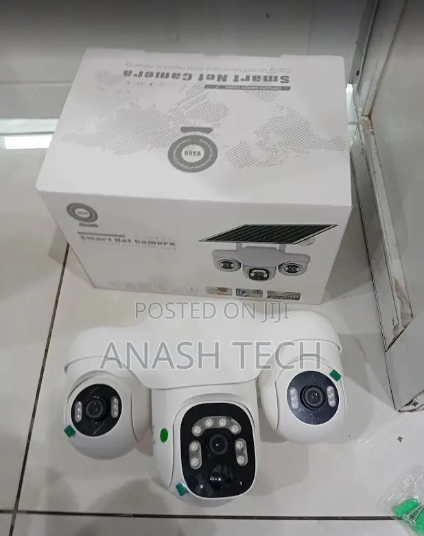 V380 Pro Triple Lens Solar WiFi PTZ Camera - 1