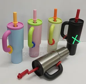 Thermo Mug Tumbler ya Stainless Steel na Handle - 1050ml