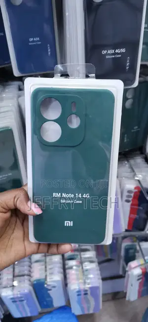 Kifaa cha Kijani Giza cha Silicone cha Mguso Lainifu kwa Xiaomi Redmi Note 14 4G