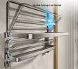 7-Piece Multifunctional Gunmetal Gray Aluminum Bathroom Rack - 2