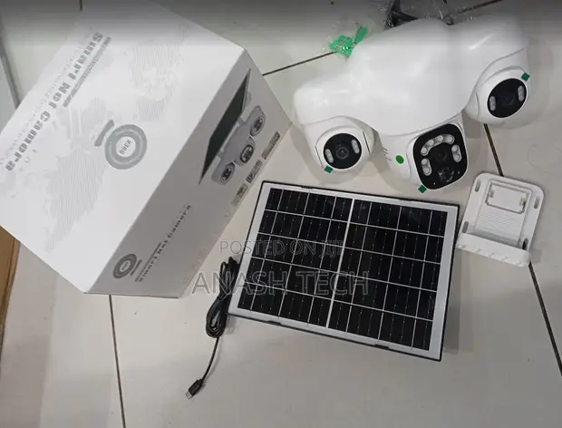 V380 Pro Solar PTZ Security Camera with Triple Lens - 1