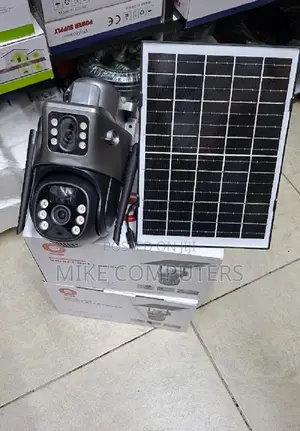 Kamera ya CCTV ya V380 Pro 4G Dual Lens Inayotumia Solar