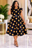 Skater Polka Dots Dress - Mpya Kabisa - 1