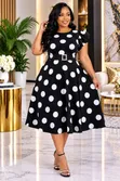 Skater Polka Dots Dress - Mpya Kabisa - 4