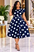 Skater Polka Dots Dress - Mpya Kabisa - 5