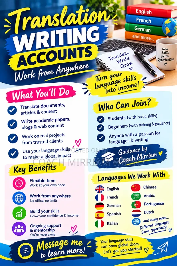 Translation & Writing Jobs - Remote Work Opportunity - 1