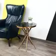 Meza ya Kulia ya Ubora Inayokunjwa - Nyeupe Glossy Juu ya Marumaru - 3