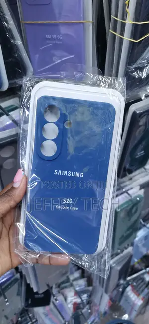 Blue Silicone Case for Samsung Galaxy S26
