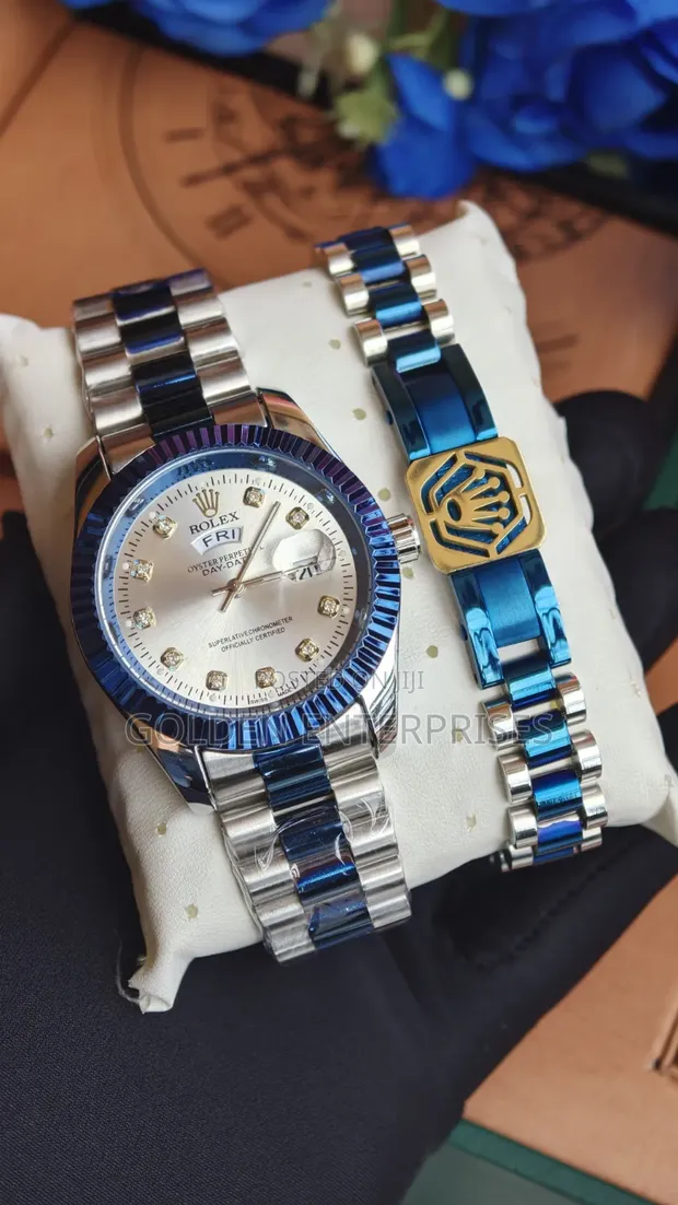 Rolex Watch with Matching Steel Bracelet - 1