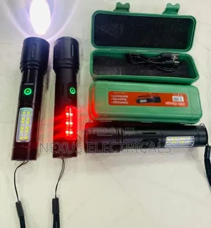 Kiwango cha USB Kinachoweza Kuchajiwa cha LED chenye COB na Mwanga wa Dharura Mwekundu