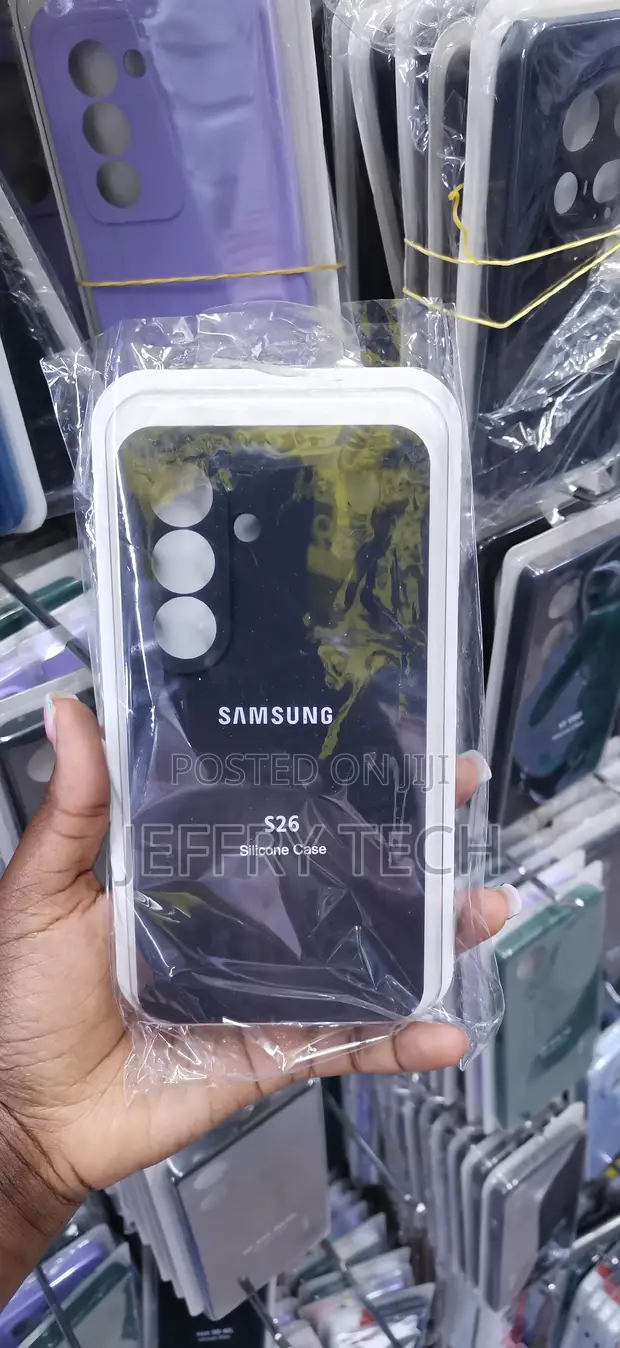 Kifaa cha Simu cha Silicone cha Samsung Galaxy S26 - Nyeusi - 1