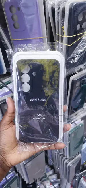 Kifaa cha Simu cha Silicone cha Samsung Galaxy S26 - Nyeusi
