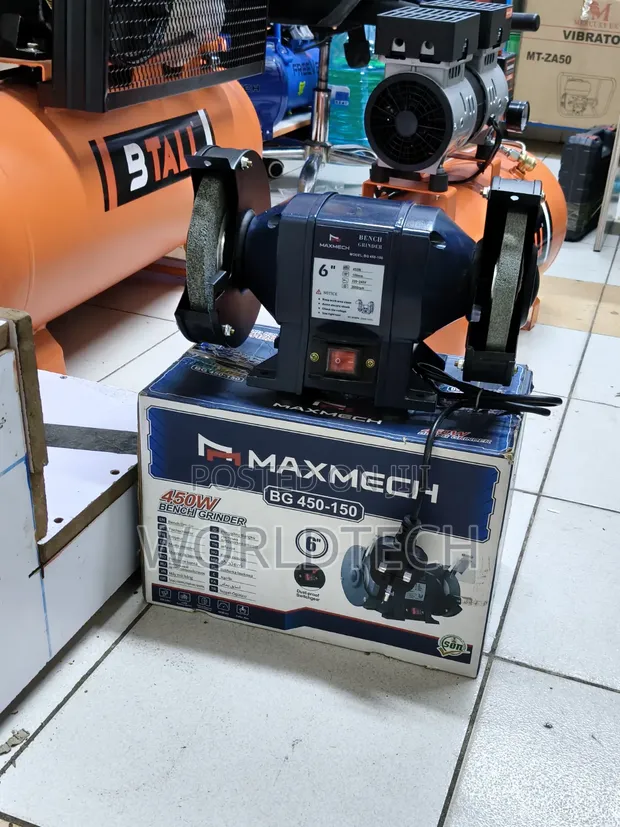 Maxmech 6" 450W Bench Grinder ya Umeme - 1