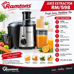 Ramtons Commercial Juicer - Mpya Kabisa