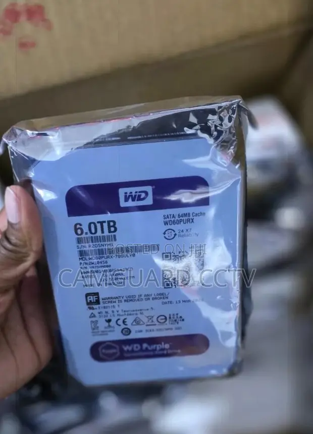 Western Digital 6TB Purple Surveillance HDD - 1