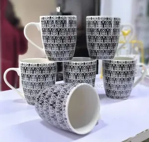 Black Ceramic Mugs (Set of 2)