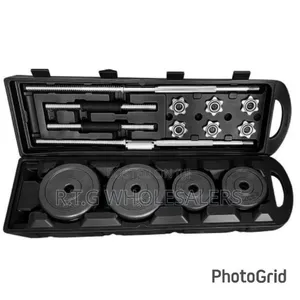 York 50kg Dumbbell and Barbell Set