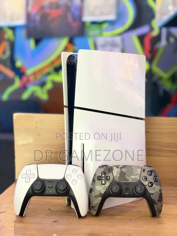 Used PlayStation 5 Slim 1TB Disc Version + 2 Controllers - 1