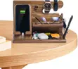 Wooden 5-in-1 Desktop Organizer Stand - 3