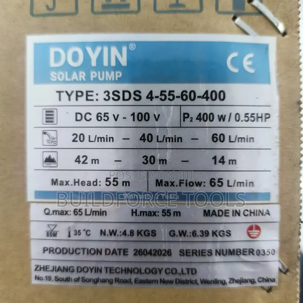 Doyin Solar Water Pump 400W DC - 1