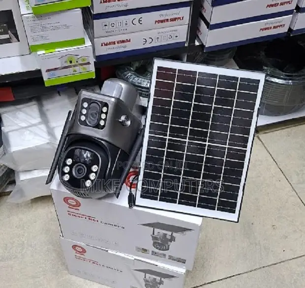 Kamera ya Usalama ya 4G Solar yenye Lensi Mbili - 1