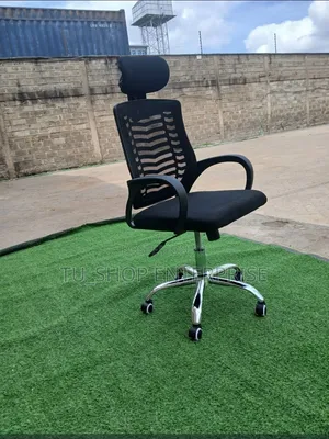 Kiti Kipya cha Ofisi cha Mesh chenye Headrest