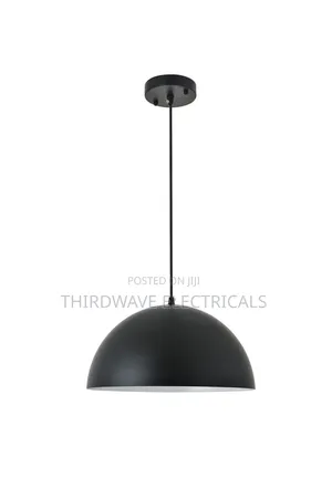 Modern Matte Black & Gold Pendant Chandelier Light