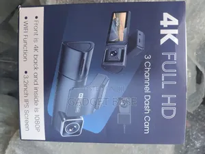 4K Full HD 3-Channel Dash Cam (Mbele, Ndani, Nyuma)