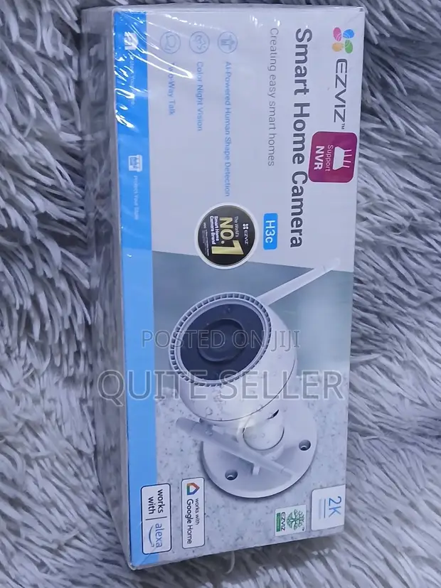 EZVIZ H3c 2K WiFi Outdoor Security Camera with Color Night Vision - 1
