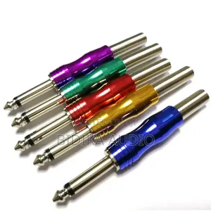 6.35mm 1/4" Colored Mono Audio Plug Connector