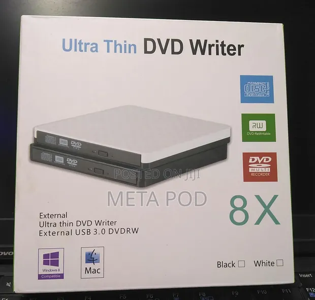 External Ultra-Thin USB 3.0 DVD Writer - 1