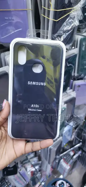 Kifuniko cha Nyuma cha Silicone Nyeusi kwa Samsung Galaxy A10s
