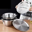 Seti ya Bakuli 3-in-1 ya Colander ya Chuma cha pua 24cm - 1
