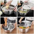 Seti ya Bakuli 3-in-1 ya Colander ya Chuma cha pua 24cm - 5
