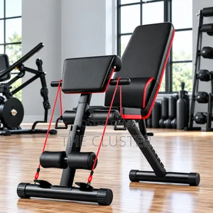 Multi-Functional Adjustable Gym Bench with Preacher Curl & Bands