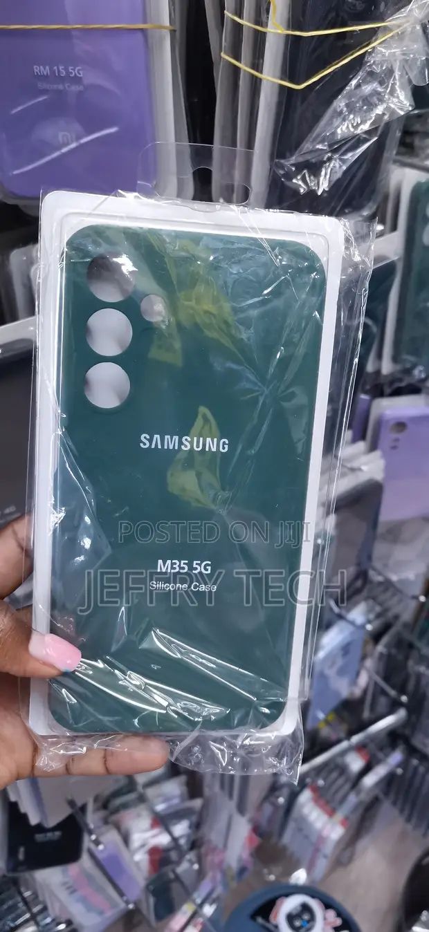 Samsung Galaxy M35 5G Silicone Back Case - Kijani Giza - 1
