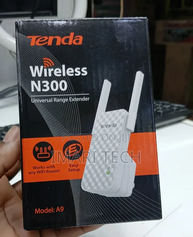 Tenda A9 300Mbps WiFi Range Extender - 1