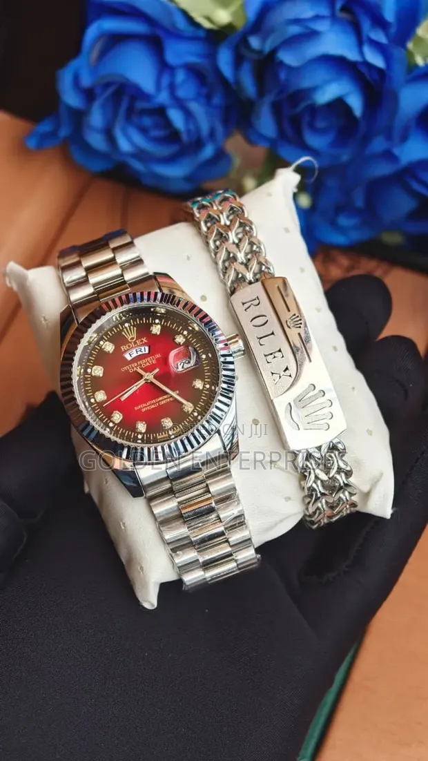 Gold Rolex-Style Statement Bracelet - 1