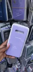 Kifaa Kipya cha Simu cha Samsung Galaxy S10+ cha Silicone - Rangi ya Zambarau Mwanga - 2
