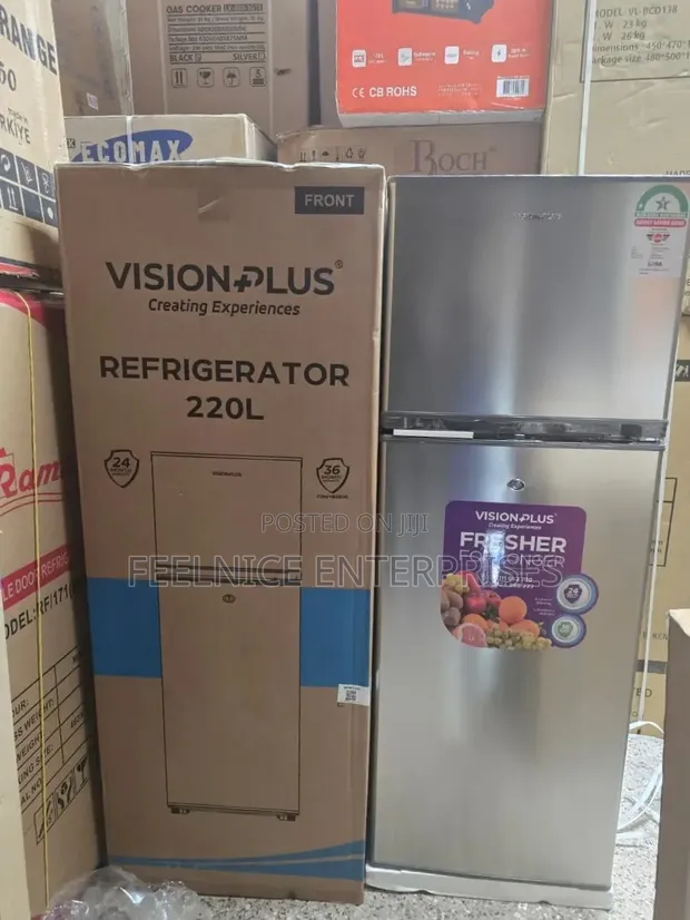 Vision 138 Litres Fridge Mlango Mbili - 1