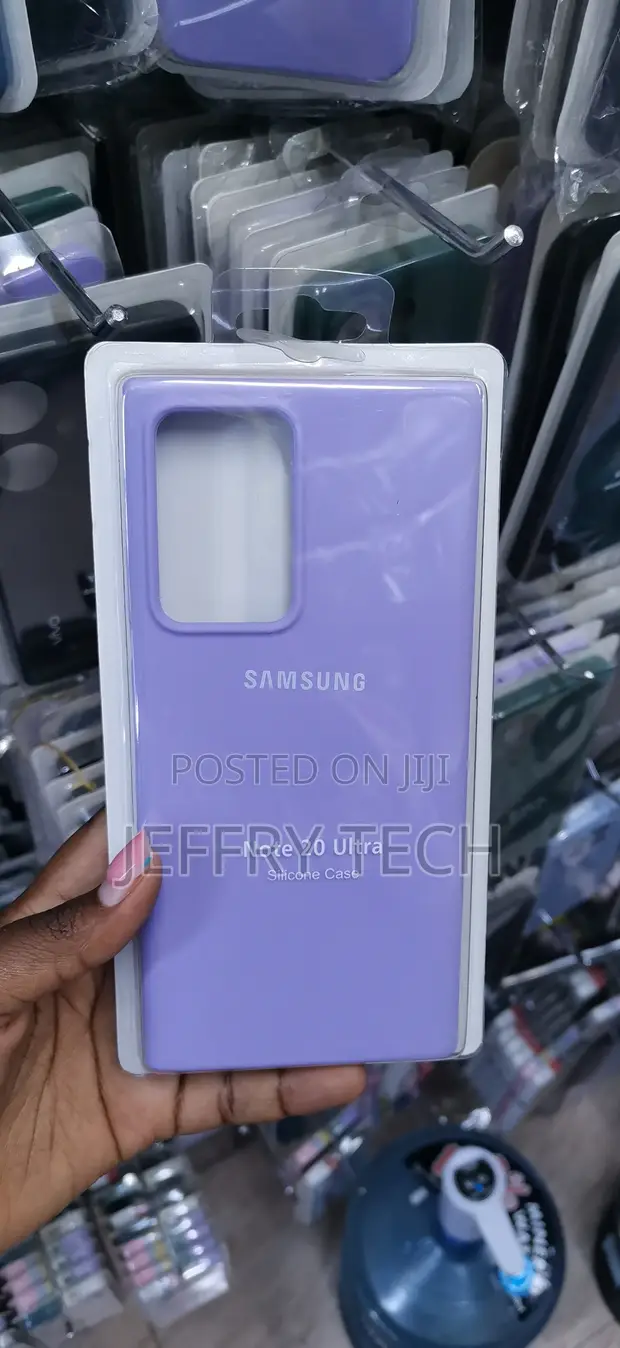 Kifaa cha Samsung Galaxy Note 20 Ultra cha Silicone - Rangi ya Zambarau - 1