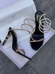 Sandali za Kisigino Zenye Mikanda - 1