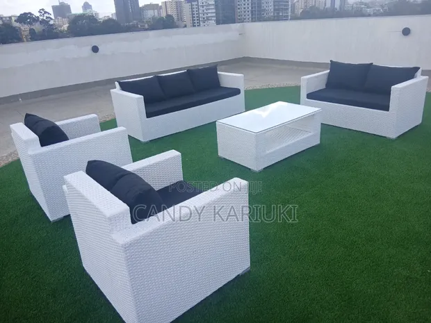 Seti ya Sofa ya Nje ya Sehemu 7 za Kukaa na Meza - 1